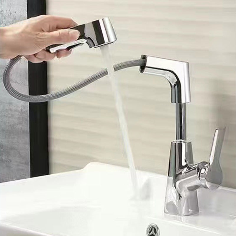 📢📢50% OFF !!!⏰1 Hole Bathroom Faucet with Pull out Sprayer