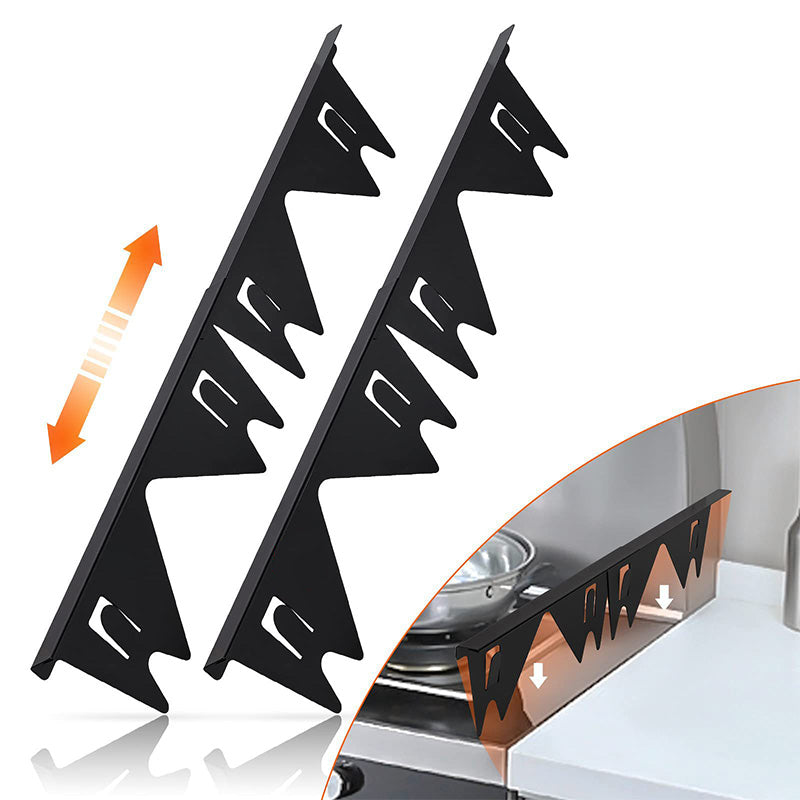 🔥 Stainless Steel Adjustable Retractable Stove Gap Covers – Adjustable & Retractable, Heat-Resistant Stainless Steel, Anti-Dust & Easy to Clean 🧽