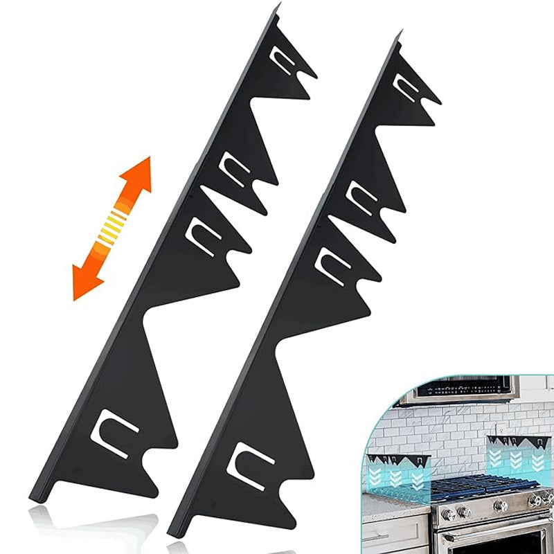 🔥 Stainless Steel Adjustable Retractable Stove Gap Covers – Adjustable & Retractable, Heat-Resistant Stainless Steel, Anti-Dust & Easy to Clean 🧽