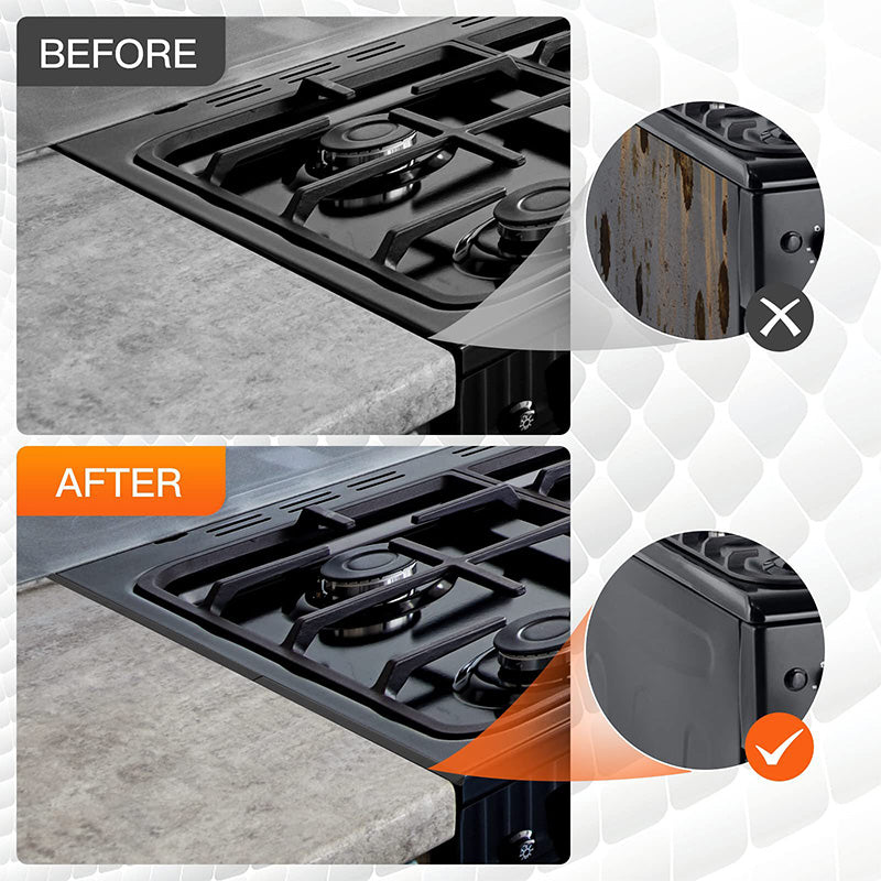 🔥 Stainless Steel Adjustable Retractable Stove Gap Covers – Adjustable & Retractable, Heat-Resistant Stainless Steel, Anti-Dust & Easy to Clean 🧽
