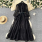 👗50% OFF NOW! ✨ Vintage Embroidered Lantern Sleeve Dress – Delicate Embroidery, Romantic Puff Sleeves & Flowy Fit 🌸