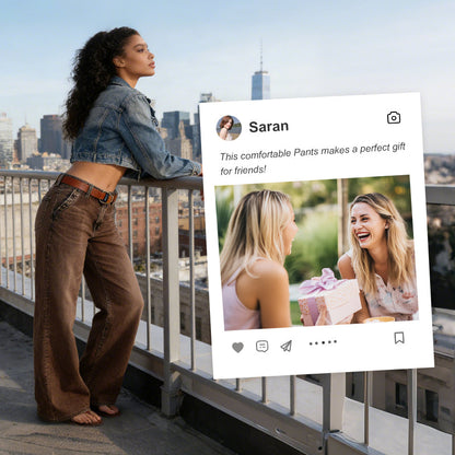 💎 50% OFF! 💎 High-Waist Wide-Leg Jeans with Button Detail – Vintage Flair, Premium Washed Denim & Flattering Silhouette 👖✨