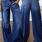 👖 Flattering Fit, Practical Pockets | Women's High-Waist Wide-Leg Jeans ⚡ Free Shipping