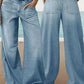 👖 Flattering Fit, Practical Pockets | Women's High-Waist Wide-Leg Jeans ⚡ Free Shipping