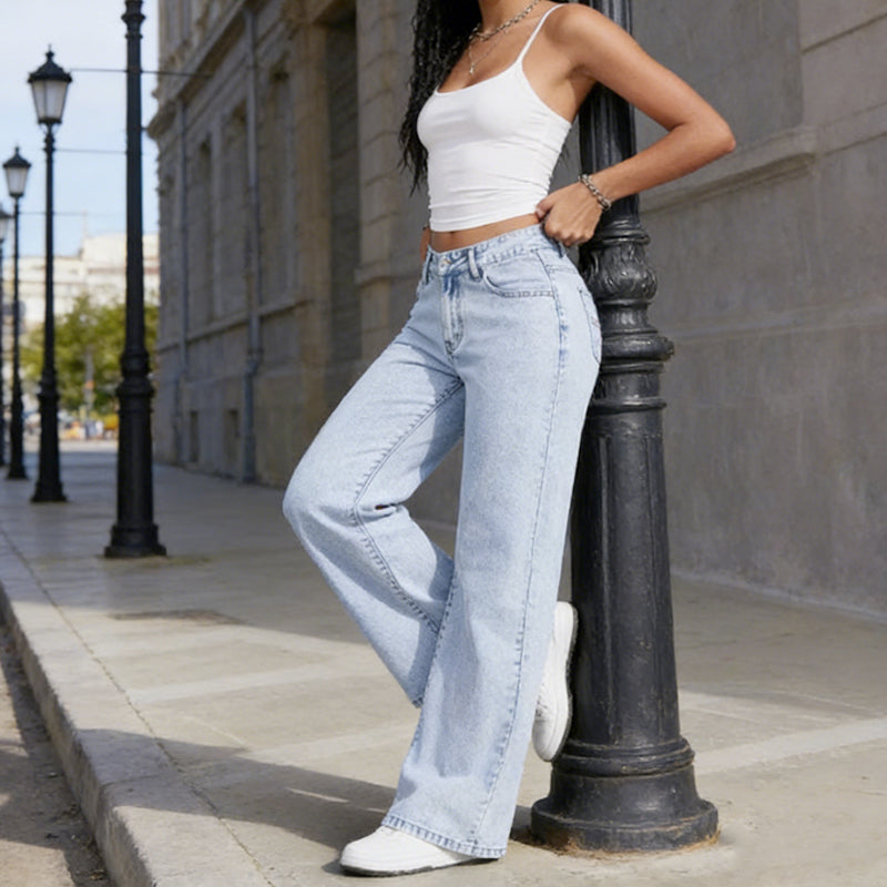 High-elasticity plus-size embroidered bow jeans👖