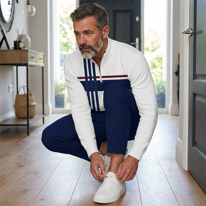 👕 50% OFF NOW! 🔥 Men's Graphic Print Pullover & Pants Set – Street Style, Comfort Fit & Casual Look 👖
