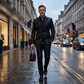 🔈🔈2026 EW ARRIVALS - 50% OFF !!!🧥👖Men's Black Sparkle Tuxedo Suit Set