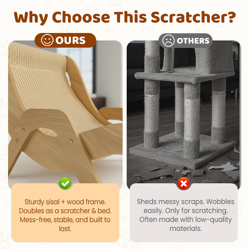 🐱 NOW 50% OFF! ⏰ 2-in-1 Sisal Scratching and Lounger for Cats – Scratching & Lounging, Durable Sisal & Space-Saving 🛏️