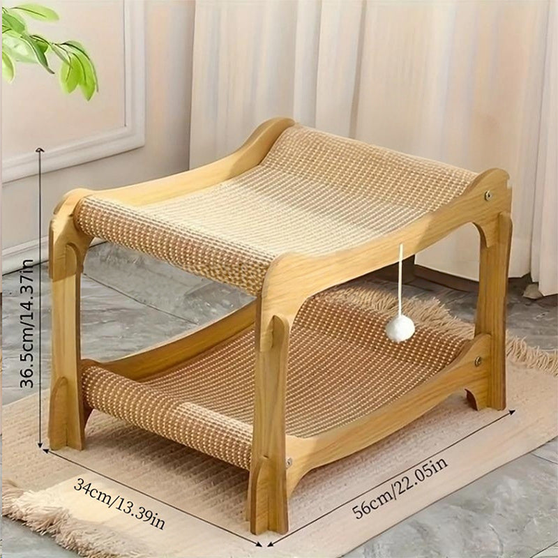 🐱 NOW 50% OFF! ⏰ 2-in-1 Sisal Scratching and Lounger for Cats – Scratching & Lounging, Durable Sisal & Space-Saving 🛏️