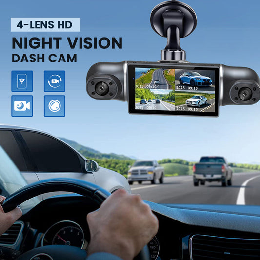 🥳2026 HOT SALE🥳💞50K+ SOLD!📹🚗360° Eagle Eye Parking Camera – All-round view, no blind spots. 1080P HD, loop recording. Park with confidence. 🛡️🌙