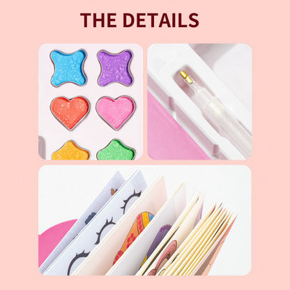 👑LAST DAY SALE 🎨Mess-Free Paper Play, Realistic Fun for Girls ✨ Princess Makeup & Diamond Painting Craft Kit