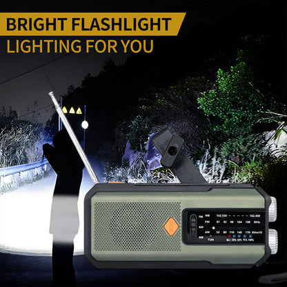 📻 50% OFF NOW! ☀️ Solar Hand-Crank Emergency Weather Radio – NOAA Alerts, Power Bank & Built-In Flashlight 🔋