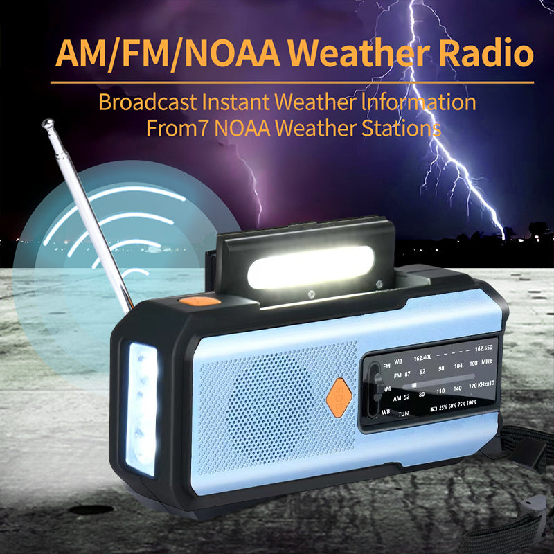 📻 50% OFF NOW! ☀️ Solar Hand-Crank Emergency Weather Radio – NOAA Alerts, Power Bank & Built-In Flashlight 🔋