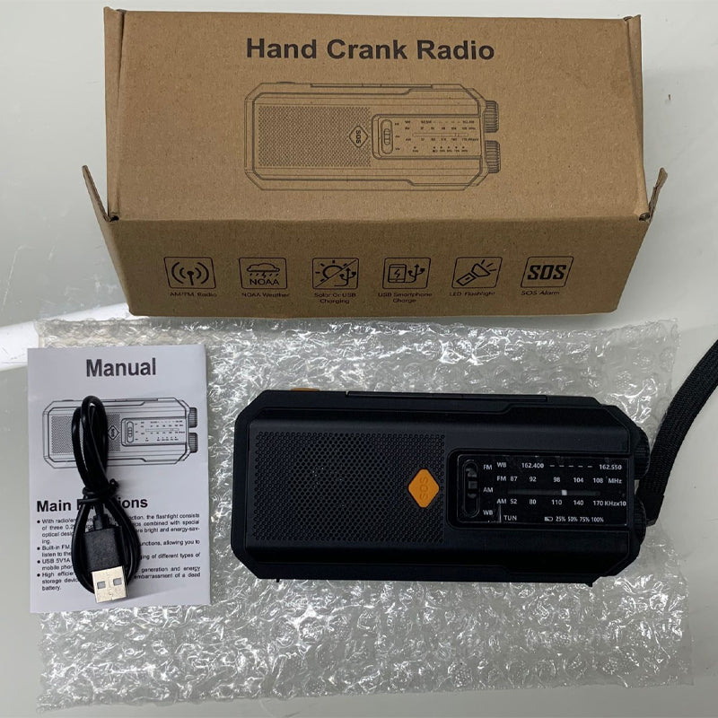 📻 50% OFF NOW! ☀️ Solar Hand-Crank Emergency Weather Radio – NOAA Alerts, Power Bank & Built-In Flashlight 🔋