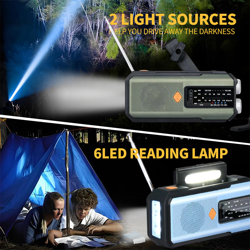 📻 50% OFF NOW! ☀️ Solar Hand-Crank Emergency Weather Radio – NOAA Alerts, Power Bank & Built-In Flashlight 🔋