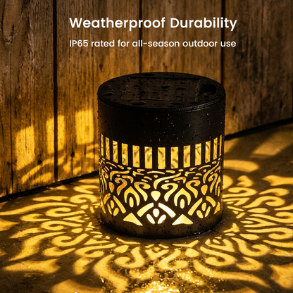☀️ Solar Mandala Light for Garden & Patio – 2-in-1 Floor Lamp & Wall Light – Ornamental Light Decoration with Vintage Effect – Rustproof & Durable