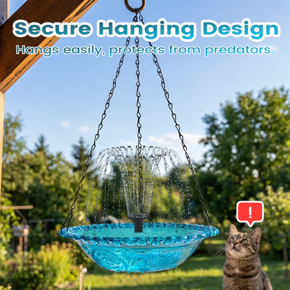 💖2026 Hot Sale: 50% OFF!💖Outdoor Hanging Fountain Bird Bath & Feeder
