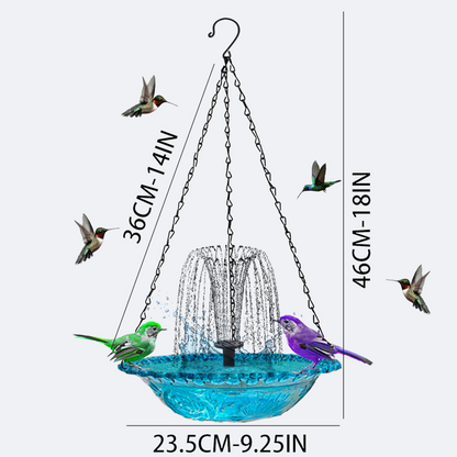 💖2026 Hot Sale: 50% OFF!💖Outdoor Hanging Fountain Bird Bath & Feeder