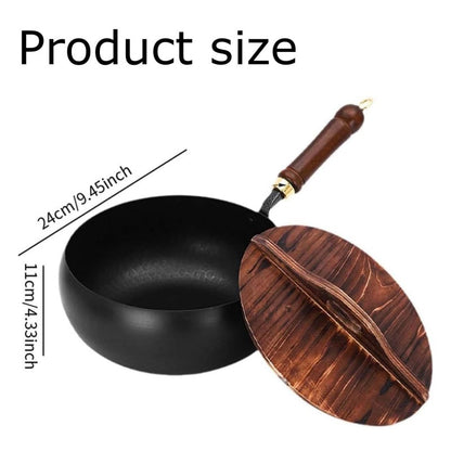🍲 50% OFF NOW! 🔥 Uncoated Thick Iron Pot with Lid – Even Heat Distribution, Durable Cast Iron & Perfect for Slow Cooking 🥘