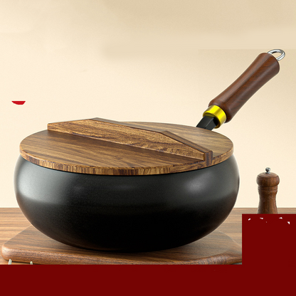 🍲 50% OFF NOW! 🔥 Uncoated Thick Iron Pot with Lid – Even Heat Distribution, Durable Cast Iron & Perfect for Slow Cooking 🥘