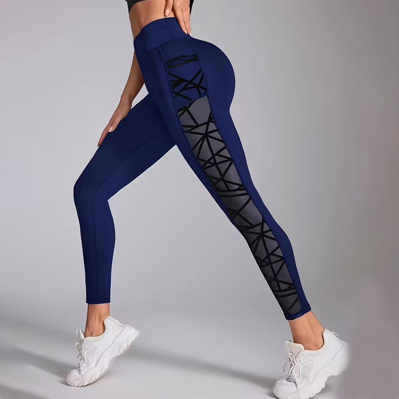 ⏳Time-Limited Special⏰Women's High-Waisted Mesh Yoga Pants – Butt-Lifting, Heart Detail & Phone Pocket (7 Colors)