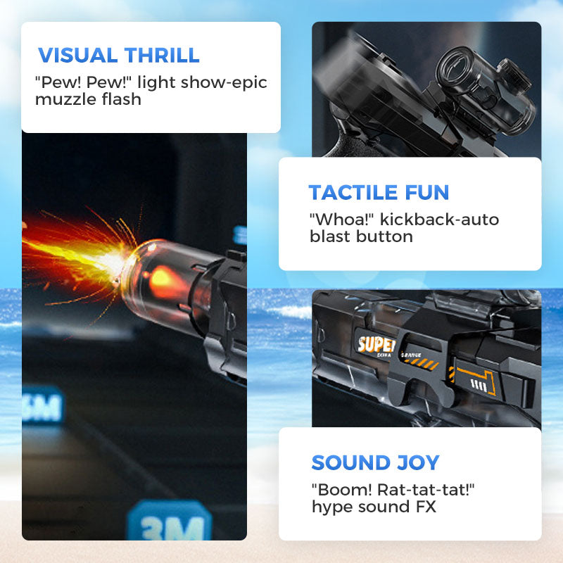 🌊 SUMMER SALE – 62% OFF 🔫💦 Flame-Effect Water Gun