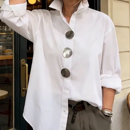 💐2026 Spring Sale 50% OFF👚✨Women’s Oversized Shirt – Everyday Comfort & Statement Buttons
