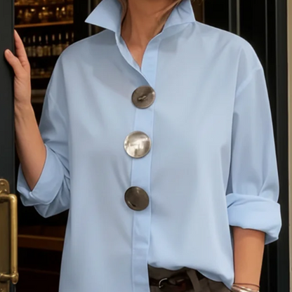 💐2026 Spring Sale 50% OFF👚✨Women’s Oversized Shirt – Everyday Comfort & Statement Buttons