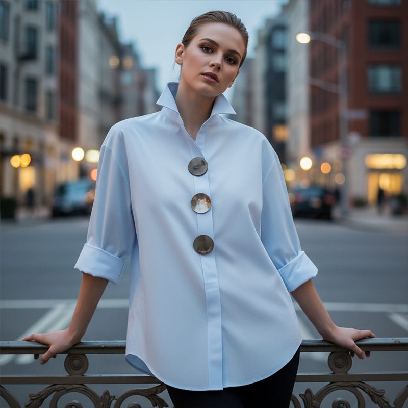 💐2026 Spring Sale 50% OFF👚✨Women’s Oversized Shirt – Everyday Comfort & Statement Buttons