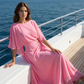 🥳2026 HOT SALE🥳💞50K+ SOLD!💥👵🌸 50% OFF! Flowing Cape Sleeve Top & Wrap Pants Set – Elegant cape sleeves, flattering wrap front. Wide-leg pants elongate. Premium blend, sizes S-5XL. Effortless sophistication. 🕊️✨