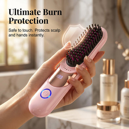 🔥HOT SALE🔥3-Temp Anti-Scald Ionic Hair Straightening Comb