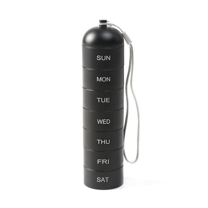 🔥HOT SALE 50% OFF✨7-Day Waterproof Portable Metal Travel Pill Organizer