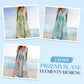 🥳2026 HOT SALE🥳💞50K+ SOLD!💙50% OFF! Women's Patterned V-Neck Short Sleeve Dress – Soft fabric, slim flattering fit, casual daily essential🌿✅