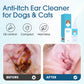 🐶🐱 Ear cleaner, Relieves itching in dogs & cats