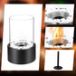 🔥 50% OFF! 🏠 Glass & Metal Tabletop Fireplace – Portable, Smoke-Free for Indoor & Outdoor Use, With Ethanol Burner & Cozy Decorative Accentuator for Your Home ✨