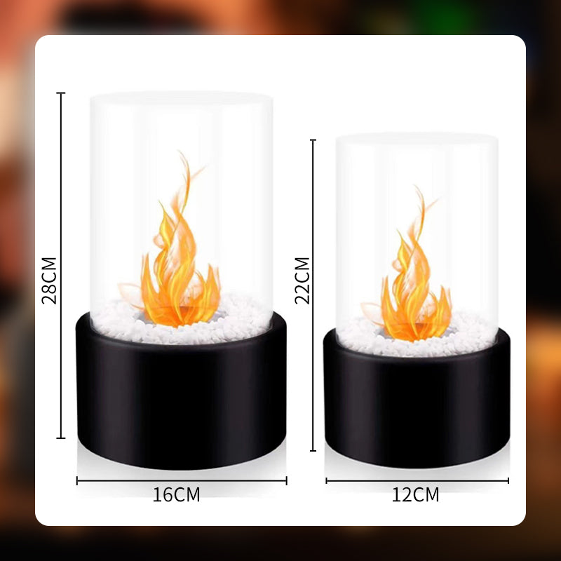 🔥 50% OFF! 🏠 Glass & Metal Tabletop Fireplace – Portable, Smoke-Free for Indoor & Outdoor Use, With Ethanol Burner & Cozy Decorative Accentuator for Your Home ✨