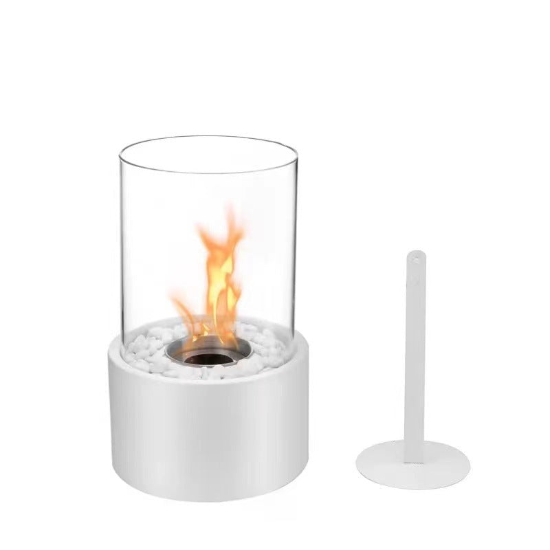 🔥 50% OFF! 🏠 Glass & Metal Tabletop Fireplace – Portable, Smoke-Free for Indoor & Outdoor Use, With Ethanol Burner & Cozy Decorative Accentuator for Your Home ✨
