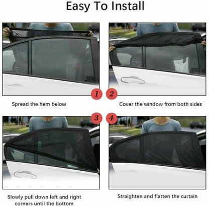 🚗 LIMITED-TIME 50% OFF!⏳Car Window Screens – 100% Sun Protection & Anti-Mosquito – Breathable & UV-Protective – Easy Installation