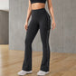 ✨ Flattering Freedom | Women's High-Waist Flare Yoga Cargo Pants