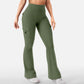 ✨ Flattering Freedom | Women's High-Waist Flare Yoga Cargo Pants