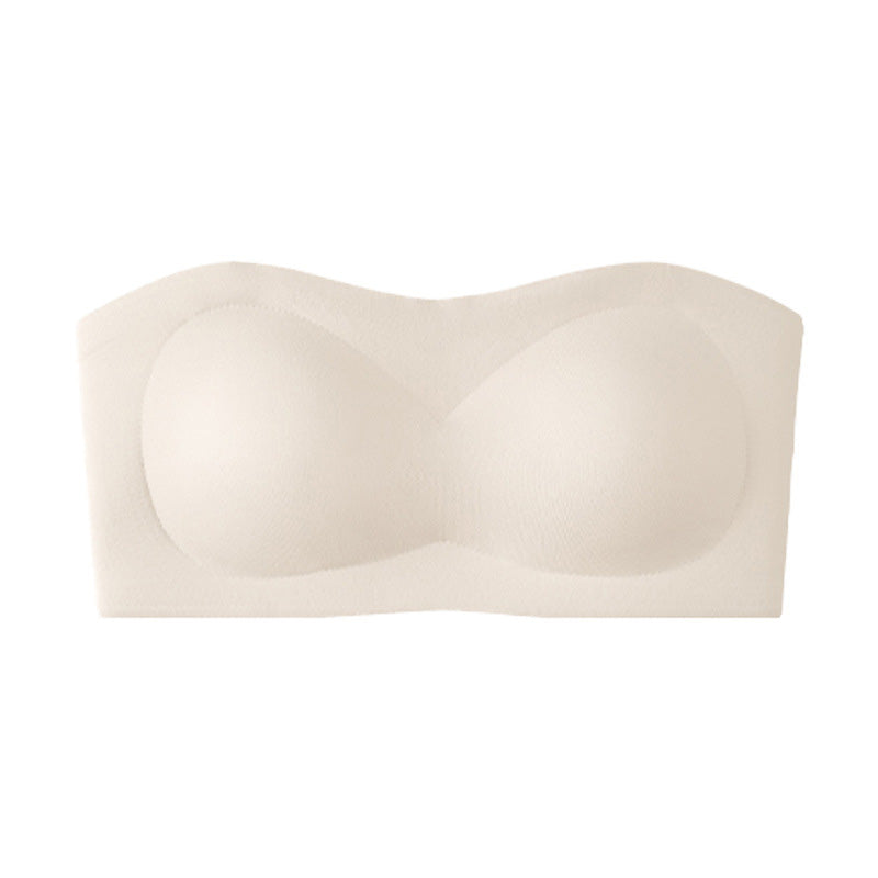 💥Limited Time Offer 50% OFF🥰💞Strapless Push-Up Bra – 360° Non-slip, Wireless & Breathable. 🛡️✨