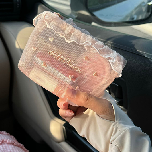 🔥Last Day Sale 50% OFF🔥Portable Sheer Mesh Makeup Bag