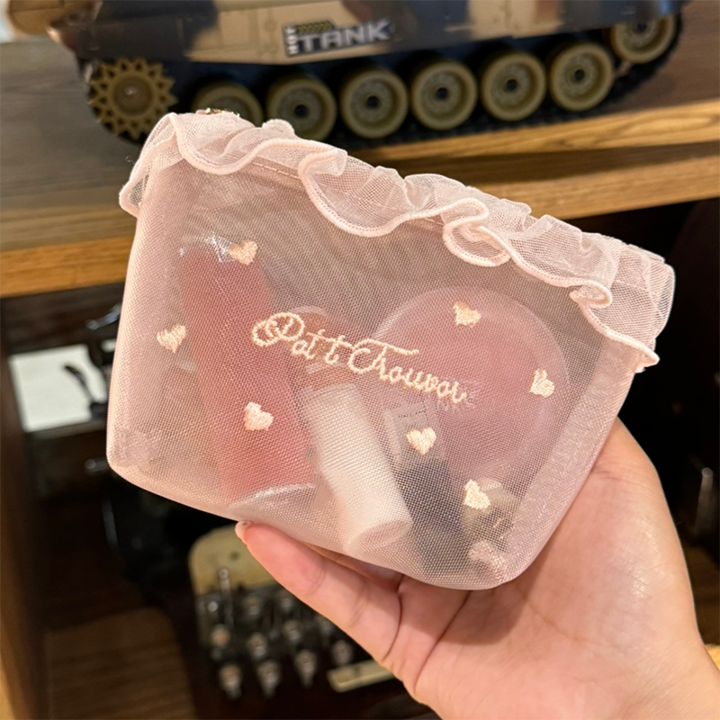 🔥Last Day Sale 50% OFF🔥Portable Sheer Mesh Makeup Bag