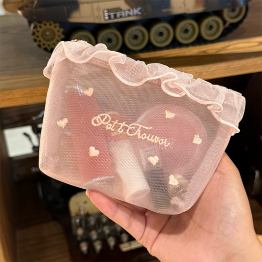 🔥Last Day Sale 50% OFF🔥Portable Sheer Mesh Makeup Bag