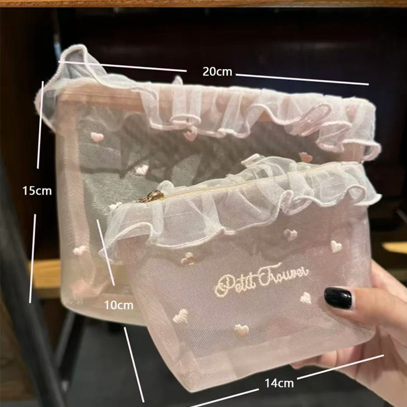 🔥Last Day Sale 50% OFF🔥Portable Sheer Mesh Makeup Bag
