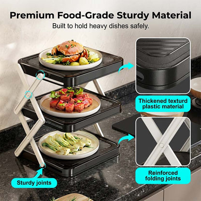 🔥2026 Hot sale 50% OFF🔥Multi-layer Dish & Prep Tray Storage Rack