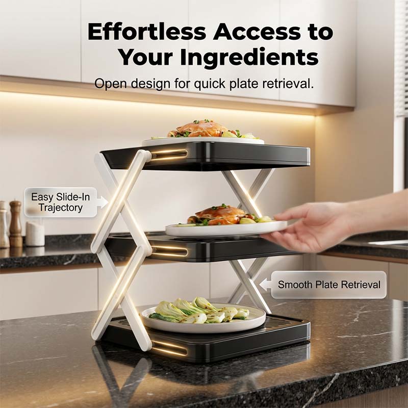 🔥2026 Hot sale 50% OFF🔥Multi-layer Dish & Prep Tray Storage Rack