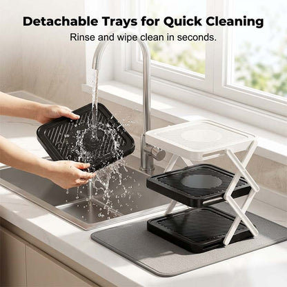 🔥2026 Hot sale 50% OFF🔥Multi-layer Dish & Prep Tray Storage Rack