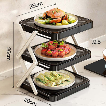 🔥2026 Hot sale 50% OFF🔥Multi-layer Dish & Prep Tray Storage Rack