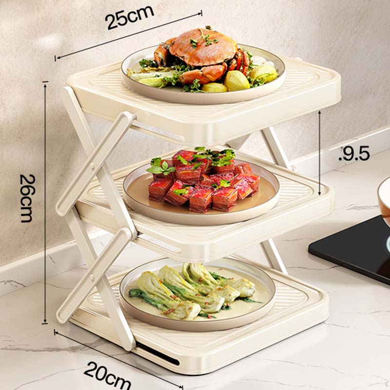 🔥2026 Hot sale 50% OFF🔥Multi-layer Dish & Prep Tray Storage Rack